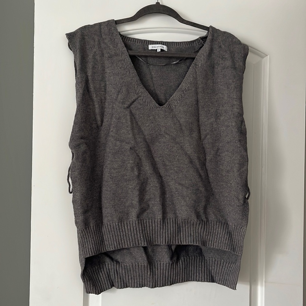 Grey tie vest size medium